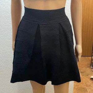 Dina Be Navy Woven Skirt